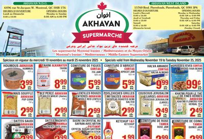 Akhavan Supermarche Flyer November 19 to 25