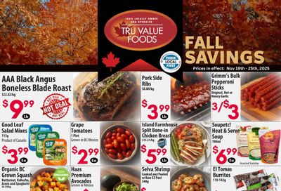 Tru Value Foods Flyer November 19 to 25