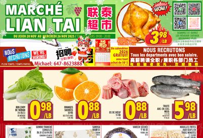 Marche Lian Tai Flyer November 20 to 26