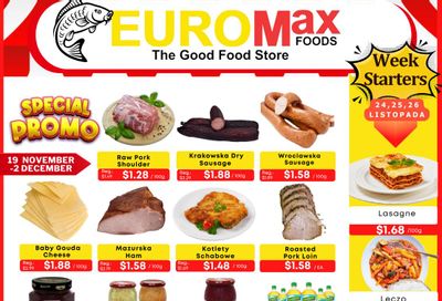 EuroMax Foods Bi-Weekly Flyer November 19 to December 2