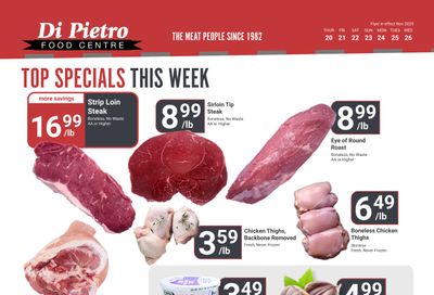 Di Pietro Food Centre Flyer November 20 to 26