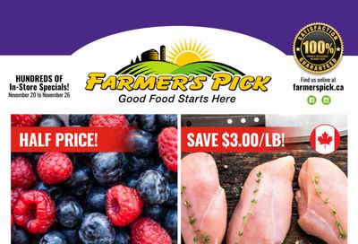 Farmer's Pick Flyer November 20 to 26