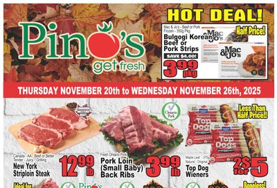 Pino's Flyer November 20 to 26