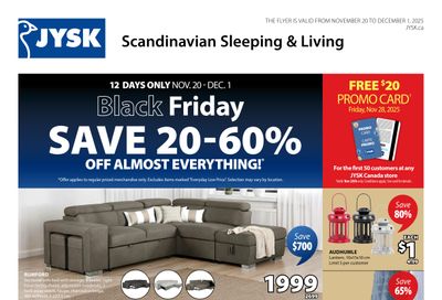 JYSK Flyer November 20 to December 1