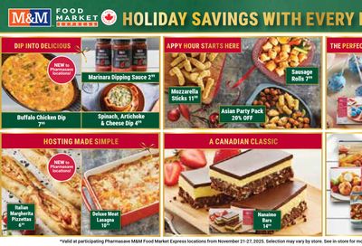 Pharmasave M&M Food Market Express Locations Flyer November 21 to 27