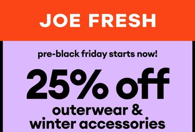 Joe Fresh Flyer November 20 to 26