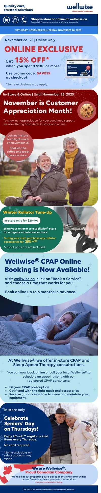 Wellwise By Shoppers Flyer November 22 to 28