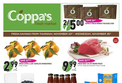 Coppa's Fresh Market Flyer November 20 to 26