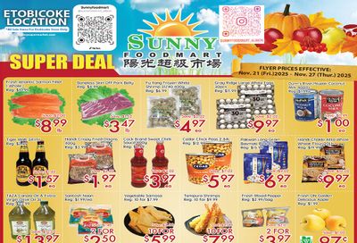 Sunny Foodmart (Etobicoke) Flyer November 21 to 27