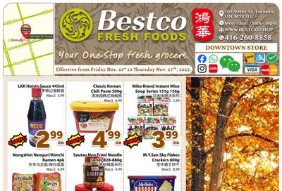 BestCo Food Mart (Downtown Toronto) Flyer November 21 to 27