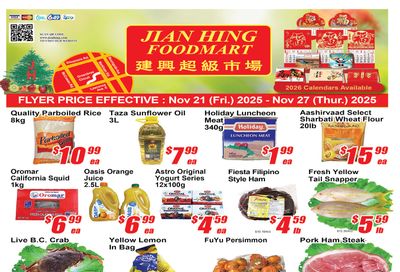 Jian Hing Foodmart (Scarborough) Flyer November 21 to 27