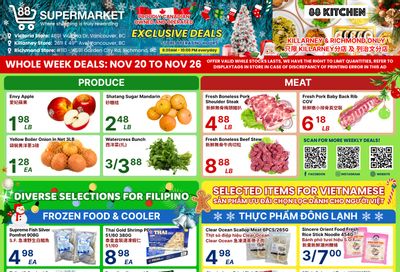 88 Supermarket Flyer November 20 to 26