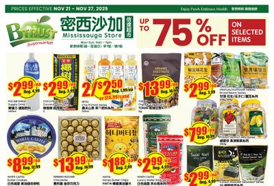 Btrust Supermarket (Mississauga) Flyer November 21 to 27