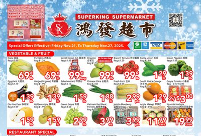 Superking Supermarket (North York) Flyer November 21 to 27