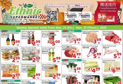 Ethnic Supermarket (Milton) Flyer November 21 to 27