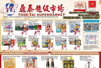 Tone Tai Supermarket Flyer November 21 to 27