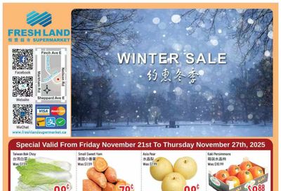 FreshLand Supermarket Flyer November 21 to 27