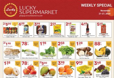 Lucky Supermarket (Calgary) Flyer November 21 to 27