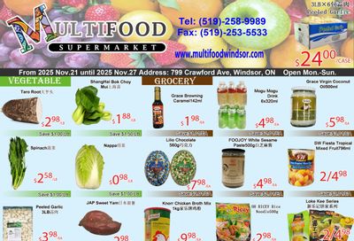 MultiFood Supermarket Flyer November 21 to 27