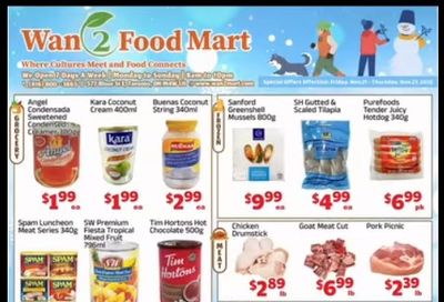 Wan 2 Food Mart Flyer November 21 to 27