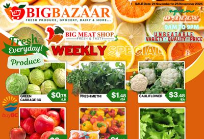 Big Bazaar Canada Flyer November 21 to 26
