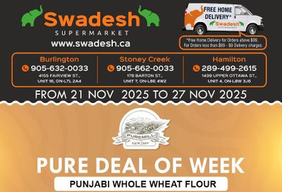 Swadesh Supermarket Flyer November 21 to 27