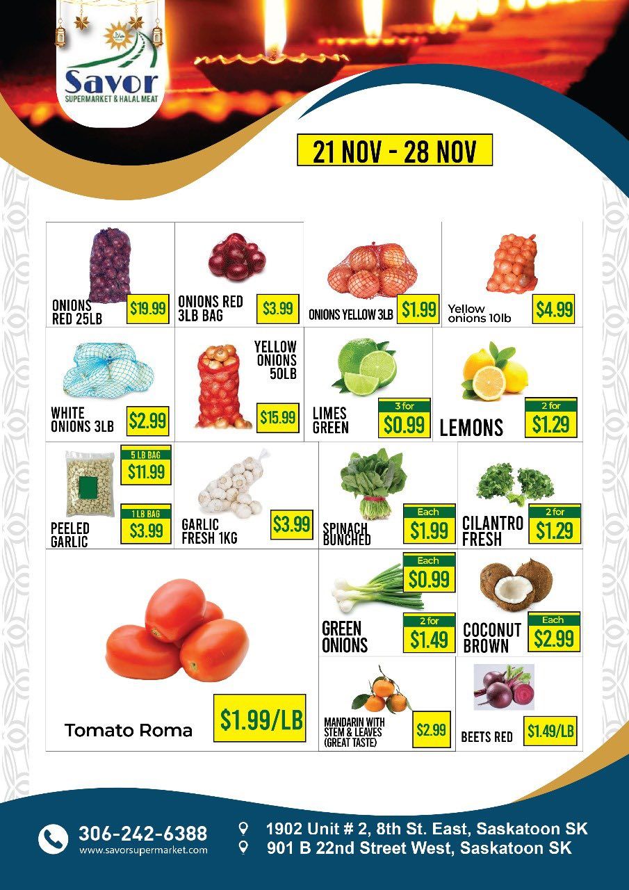 Savor Supermarket Flyer November 21 to 28