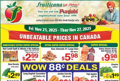 Fruiticana (Calgary) Flyer November 21 to 27