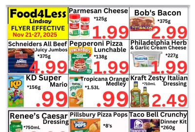 Food 4 Less (Lindsay) Flyer November 21 to 27