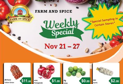 Farm And Spice Grocers Flyer November 21 to 27