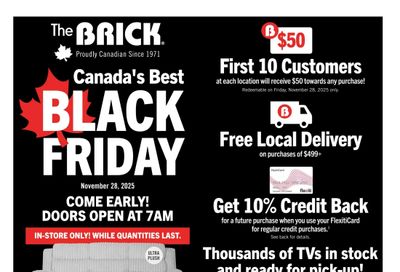 The Brick Black Friday Flyer November 28 to 30