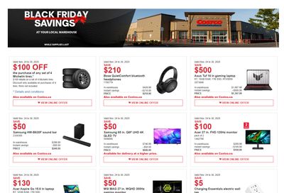 Costco (West, ON & Atlantic Canada) Black Friday Savings November 24 to 30