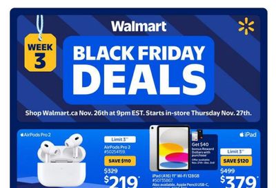 Walmart (Atlantic) Black Friday Flyer November 27 to December 3