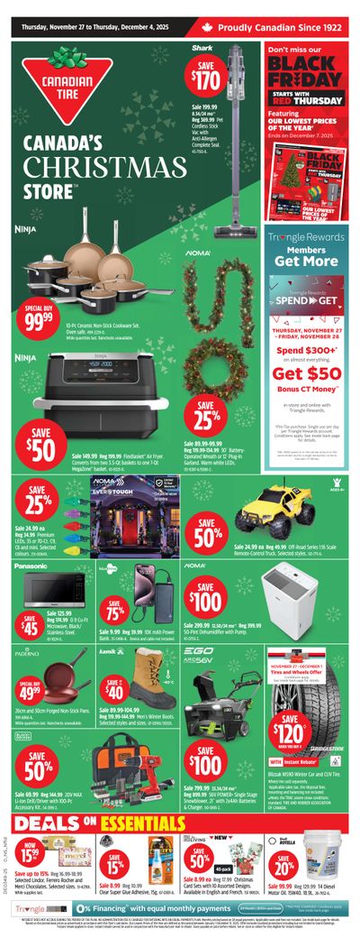 Canadian Tire (Atlantic) Flyer November 27 to December 4