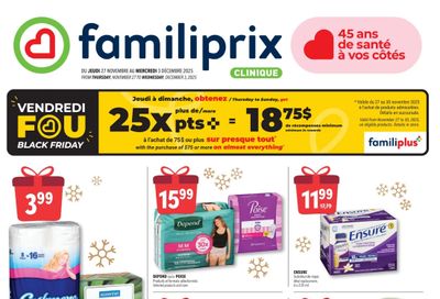 Familiprix Clinique Flyer November 27 to December 3