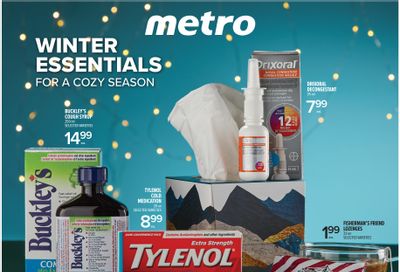 Metro (ON) Pharmacy Flyer November 27 to December 10