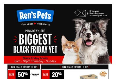 Ren's Pets Black Friday Flyer November 27 to 30