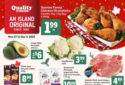 Quality Foods Flyer November 27 to December 3