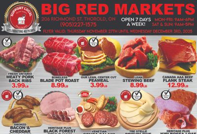 Big Red Markets Flyer November 27 to December 3