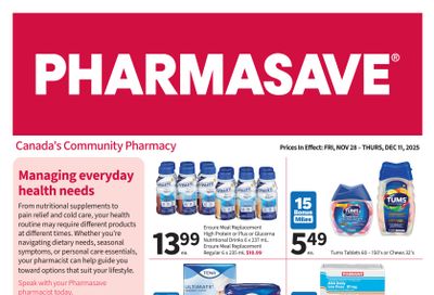 Pharmasave (West) Flyer November 28 to December 11