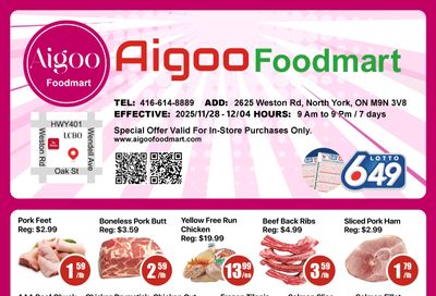 Aigoo Foodmart Flyer November 28 to December 4