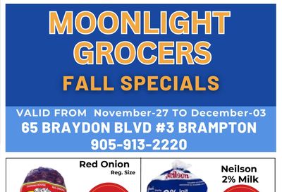 Moonlight Grocers Flyer November 27 to December 3