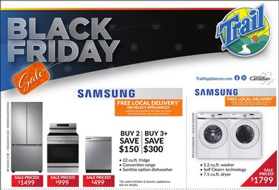 Trail Appliances (AB & SK) Black Friday Flyer November 27 to December 3