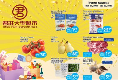 Kings Fair Supermarket Flyer November 27 to December 3