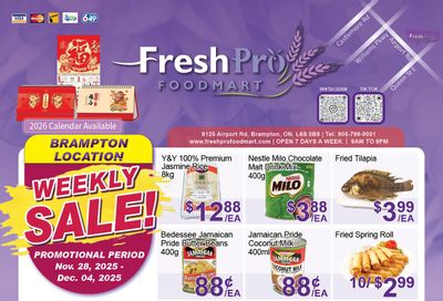FreshPro Foodmart (Brampton) Flyer November 28 to December 4