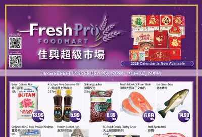 FreshPro Foodmart (Richmond Hill) Flyer November 28 to December 4