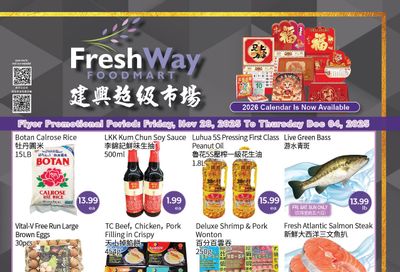 FreshWay Foodmart Flyer November 28 to December 4