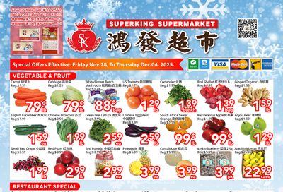 Superking Supermarket (North York) Flyer November 28 to December 4