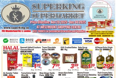 Superking Supermarket (London) Flyer November 28 to December 4