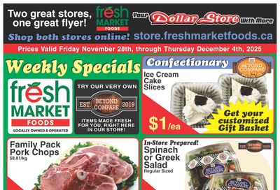 Fresh Market Foods Flyer November 28 to December 4